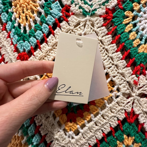 Vici Collection Beach Ready Crochet Coverup Dress. New with tags. Size L. - Picture 8 of 11